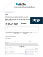 SBI Account Transfer Format