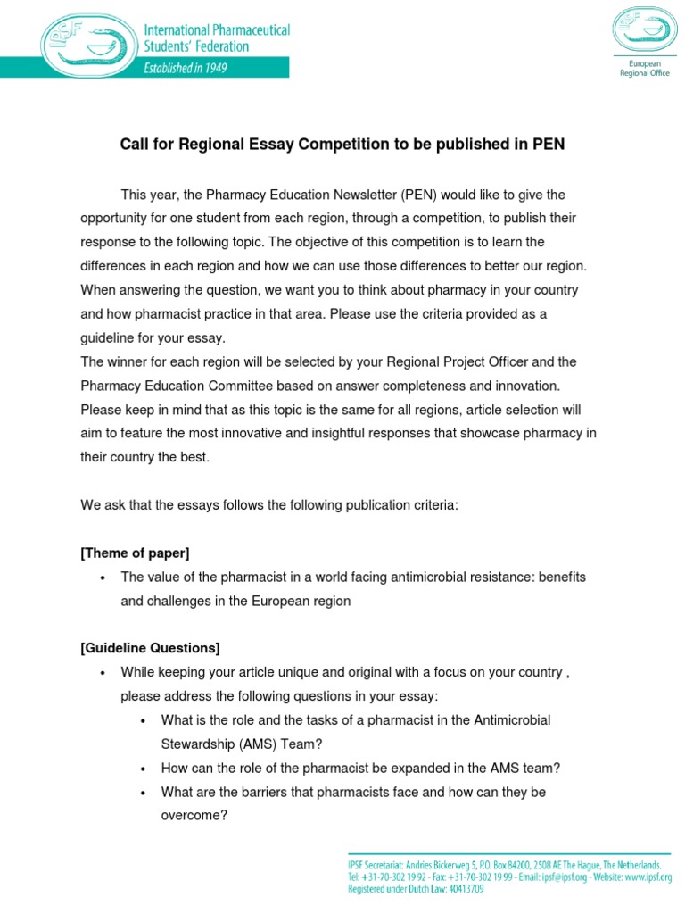 Essay contest picture