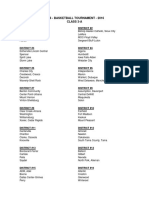 2016 3A Basketball Assignments