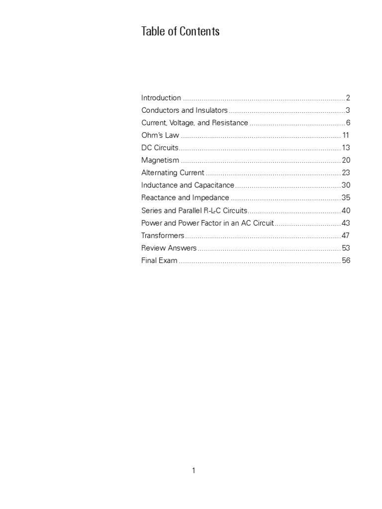 Electricity | PDF