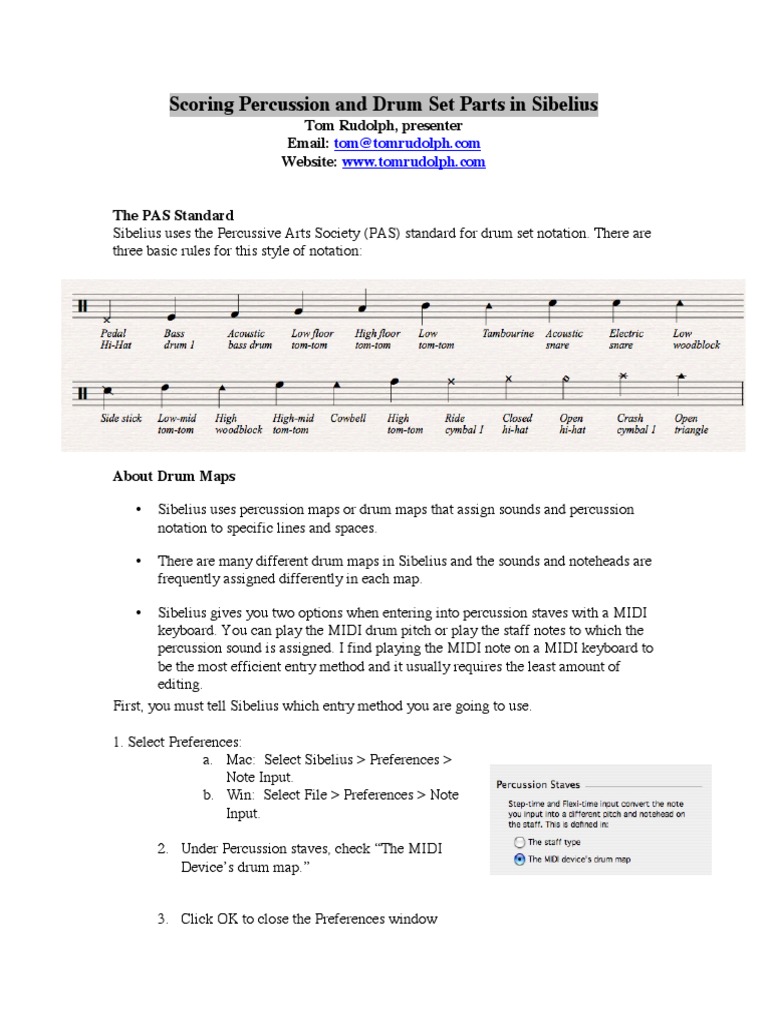 Drum SetDrum Set Notation Sibelius Notation Sibelius | PDF | Drum Kit ...