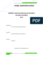 Diseno e Implementacion de Un Establo Vacuno