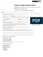 Programmes Volunteer Registration Form 2011