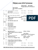 Umyf Schedule Winter Spring 2015