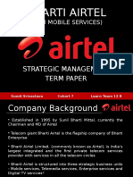 Bharti Airtel: (GSM Mobile Services)