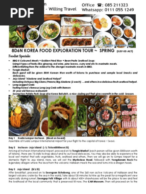 Korea 8d6n Food Exploration Kjsf Ke Act South Korea World Politics