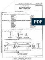 Specification FOR Knife, Cartilage: Indian Standard