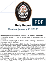 Duty Report Senin