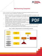 Rating Criteria For Manufacturing Companies