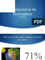 Introduction To The Hydrosphere: Unit 7 Hydrology