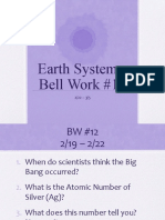 Earth Systems Bell Work #12