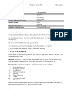 Theories of Conflict - Lecture Notes