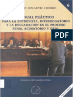 Manual Para La Entrevista Interrogatorio Penal