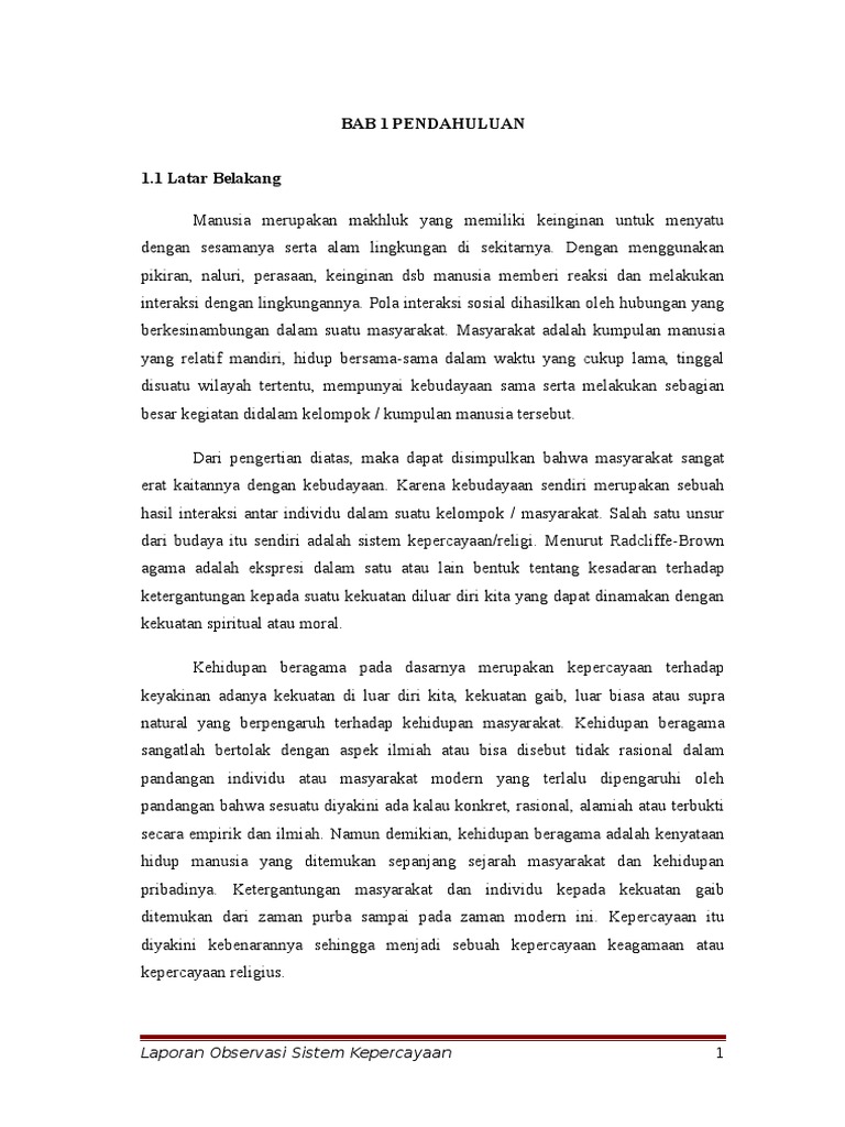 Laporan Observasi Pdf