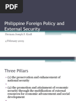 11 Philippine Foreign Policy and External Security - Prof. Herman Joseph S. Kraft