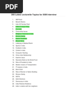 300 Lecturate Topic PDF