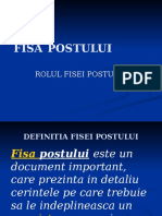 Fisa Postului