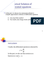 3.4 Numerical Solution of Differential Equations