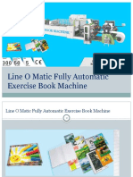 Line O Matic Fully Automatic Exercise Book Machine