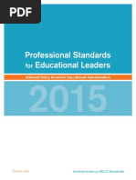 Professional Standards for Educationa LLeaders 2015