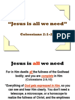 Jesus Is All We Need