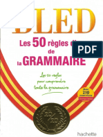 BLED Les 50 Regles D or de La Grammaire