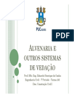 Sistemas de vedações verticais e suas funções e classificações