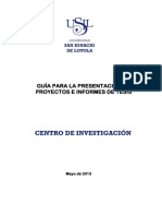 Guía Para La Presentación de Proyectos e Informes de Investigación