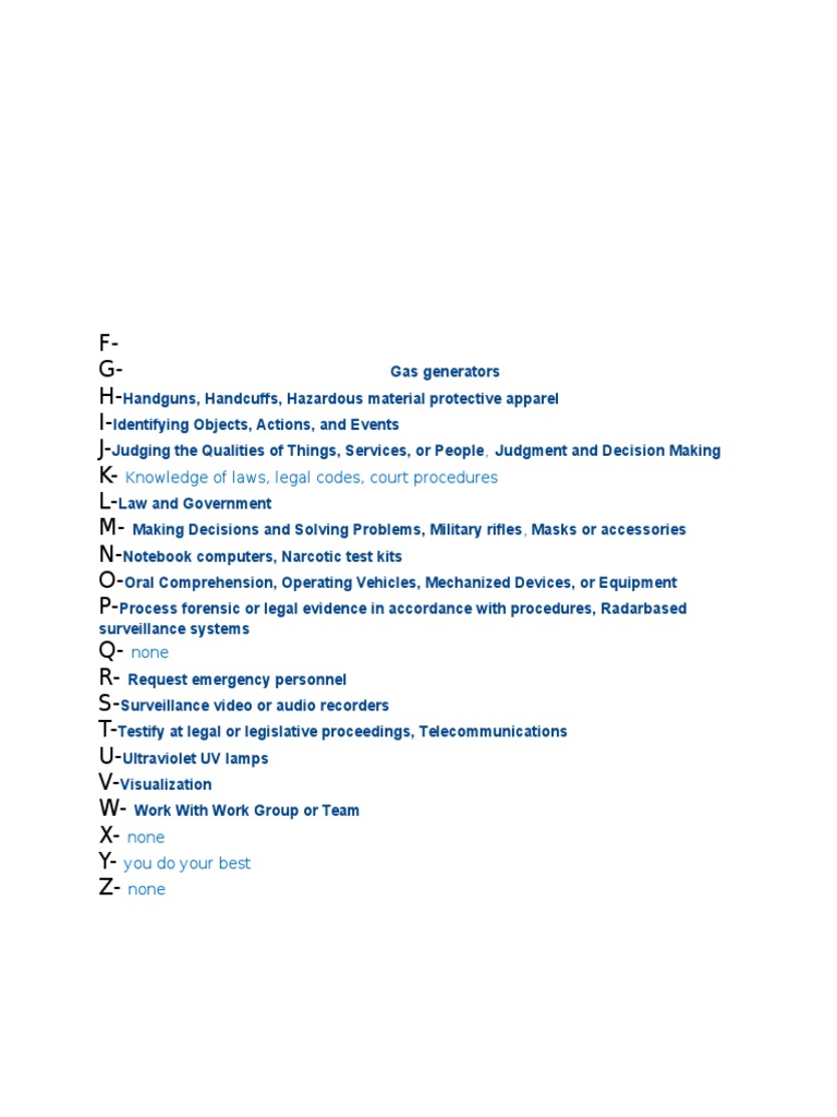 Police Detective Tools & Skills | PDF | Social Science