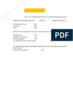 Payout Policy Chapter Problem Analysis