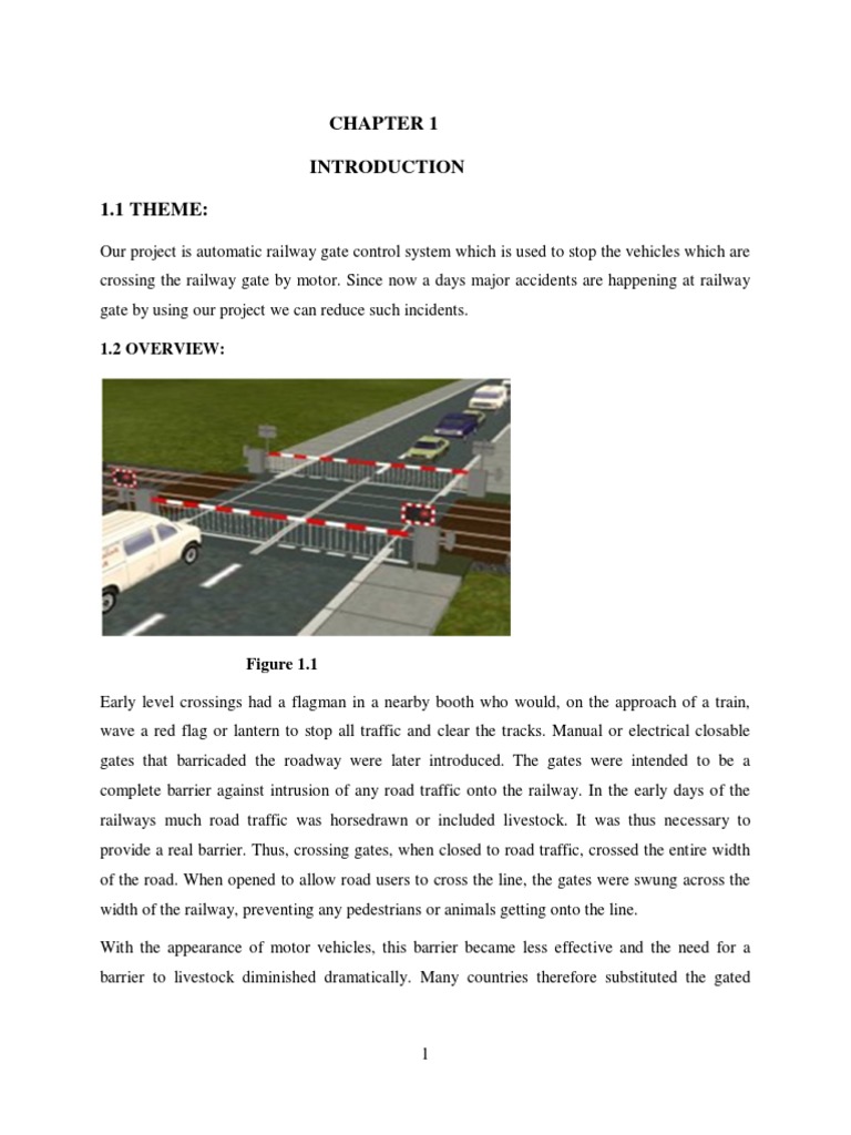 Automatic Railway Gate Control System | PDF | Microcontroller ...