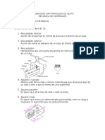 UNIVERSIDAD SAN FRANCISCO DE QUITO MECÁNICA DE MATERIALES TÉRMINOS DE DIBUJO MECÁNICO