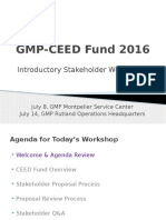 371GMP CEasdED 2016 Fund Stakeholder Workshop Presentation