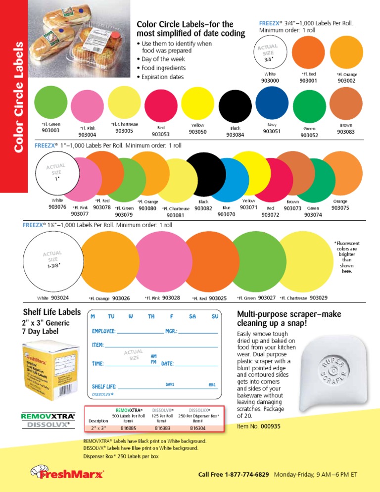 FreshMarx Color Circle Labels | PDF | Green | Graphic Design