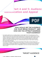 Evaluation Part 4 and 5: Audience Identification and Appeal