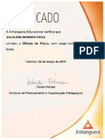 Certificado Da Anhanguera