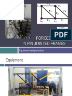 Experiment Presentation - Forces in Pin Jointed Frame