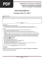 2012.2 - p2 - Matemática i