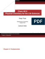 Chem 4615 Physical Chemistry For The Life Sciences: Diego Troya
