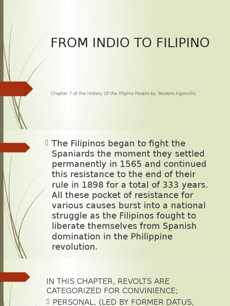 From Indio To Filipino | PDF | Philippines | Religion And Belief