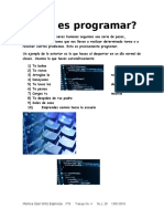 ¿Que Es Programar?