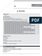 Plano de Aula El Vestuario