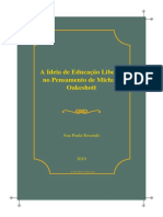 Ana Paula Rosendo - A Ideia de Educacao Liberal No Pensamento de M. Oakeshott