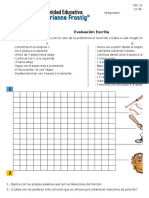 Evaluación Matemática - Relaciones de Posición - 2do Grado - Marianne Frostig - 2015