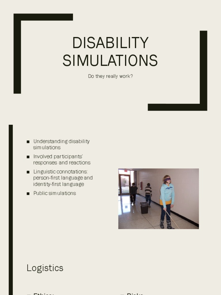 Disability Simulations | PDF | Disability | Simulation