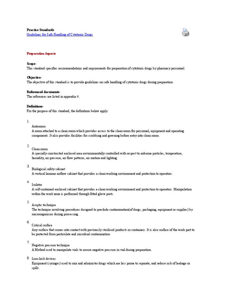 Practice Standards Kemo Sterilization Microbiology Nature