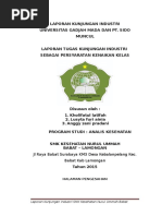 Contoh Format Laporan Kunjungan Industri (FORMAL)
