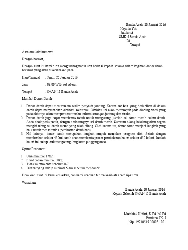 Surat  Undangan  Resmi   Surat  Undangan  Resmi