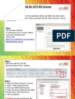 Installation Guide For GTS NX License: Step 1