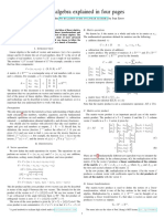 Linear Algebra Explained in Four Pages